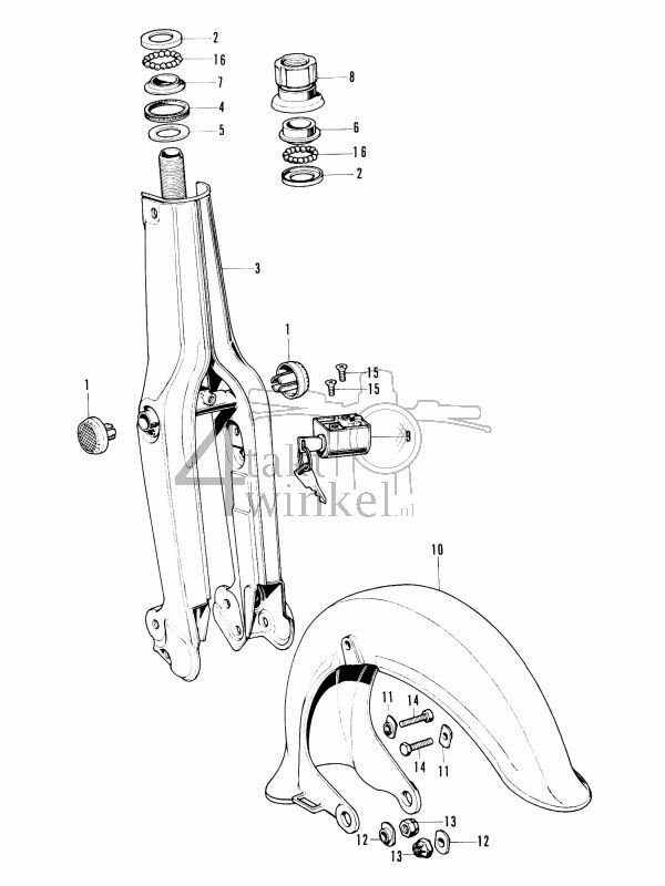 F5 - Front Fork - Front Fender