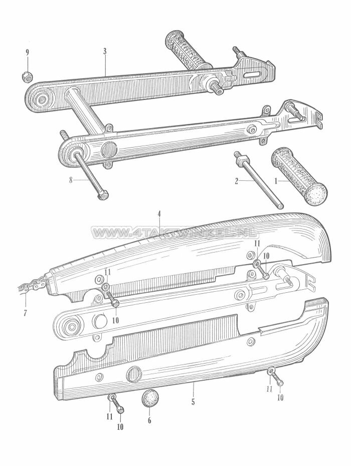 F10 - Rear Fork - Chain Case