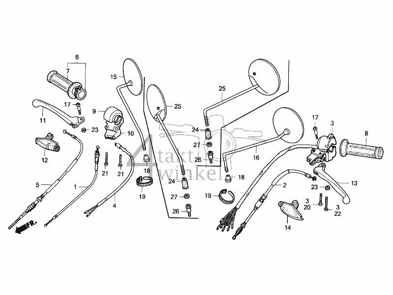 F3 - Handle - Lever Switch - Cable