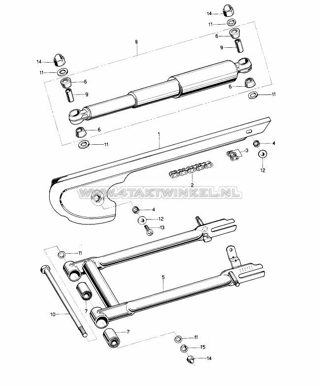 F14 - SHOCKABSORBERS AND SWING ARM