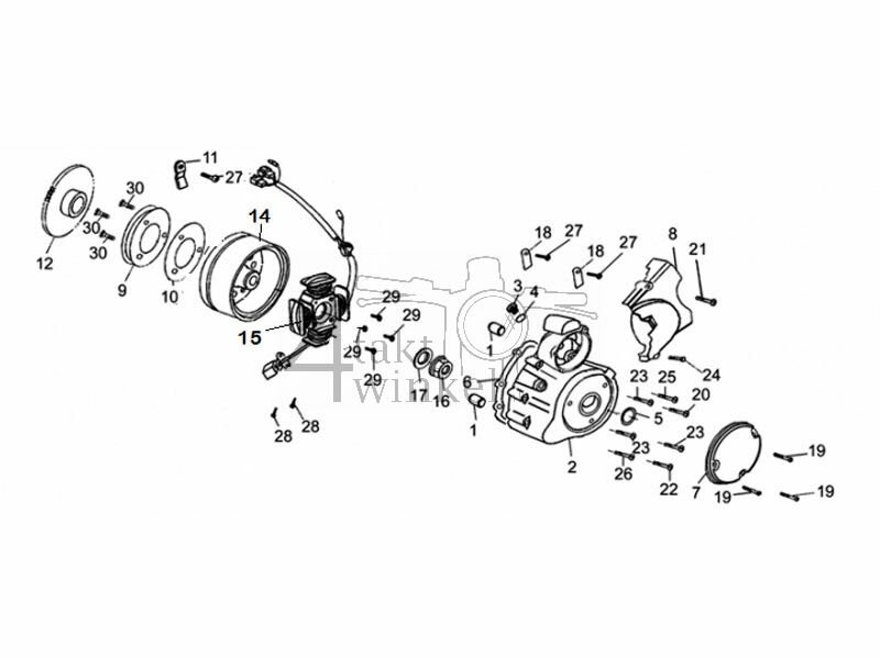 E8 - GENERATOR - ENGINE COVER