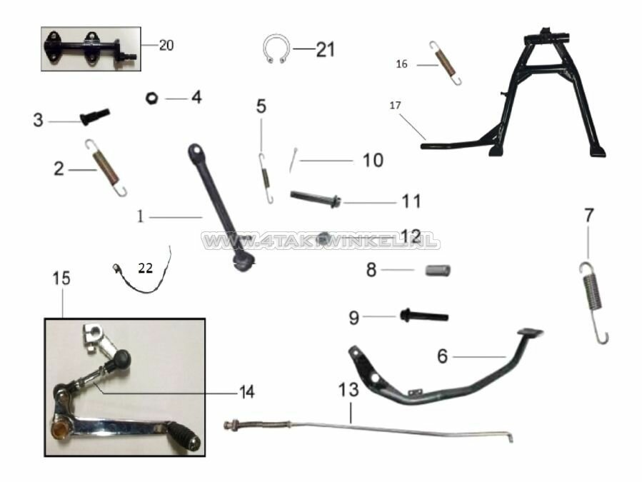 F3 - SIDE STAND - PEDALS