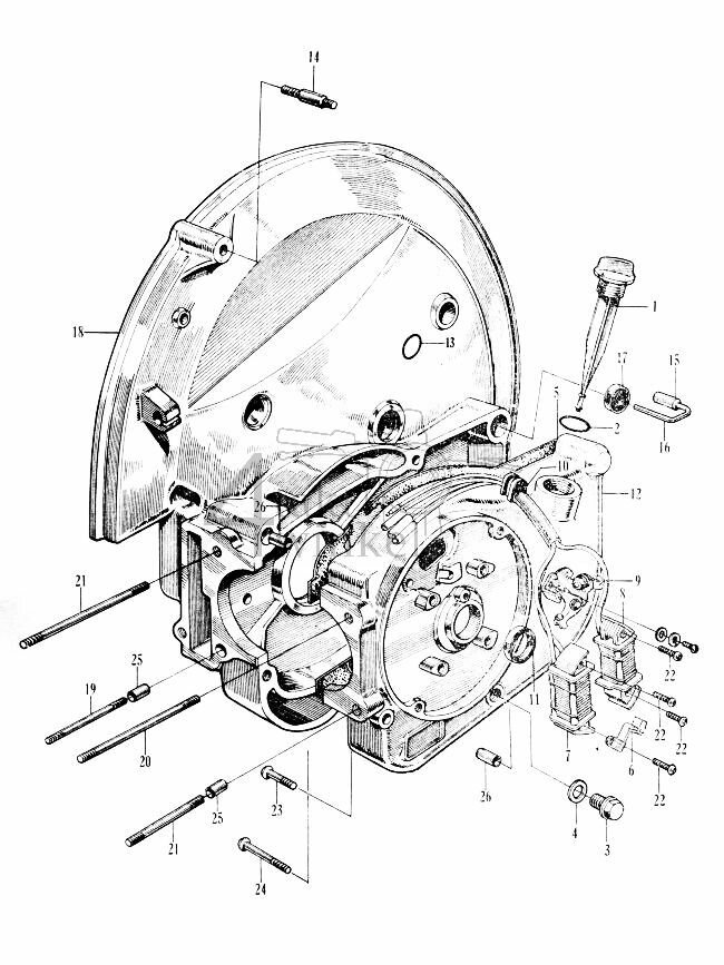 E6 - Crankcase - Contact Breaker