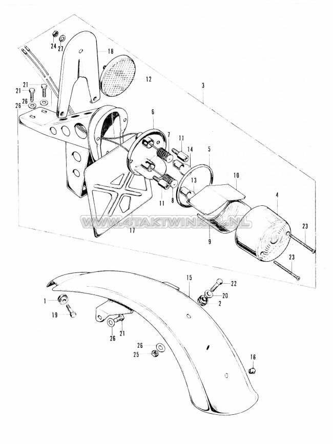 F12-3 - Tail Light - Rear Fender (Germay)