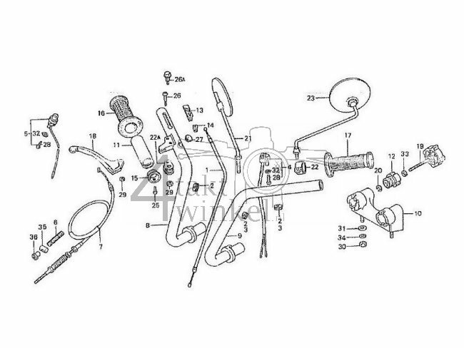 F1 - Handle Pipe - Switch - Cable
