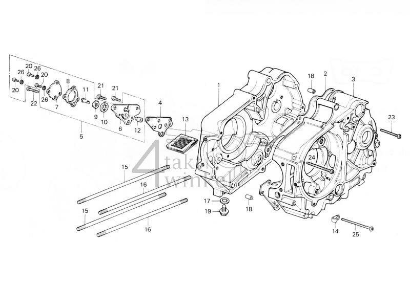 E8 - Crankcase - Oil Pump