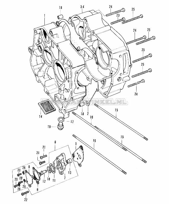 E12 - OILPUMP - CRANKCASE
