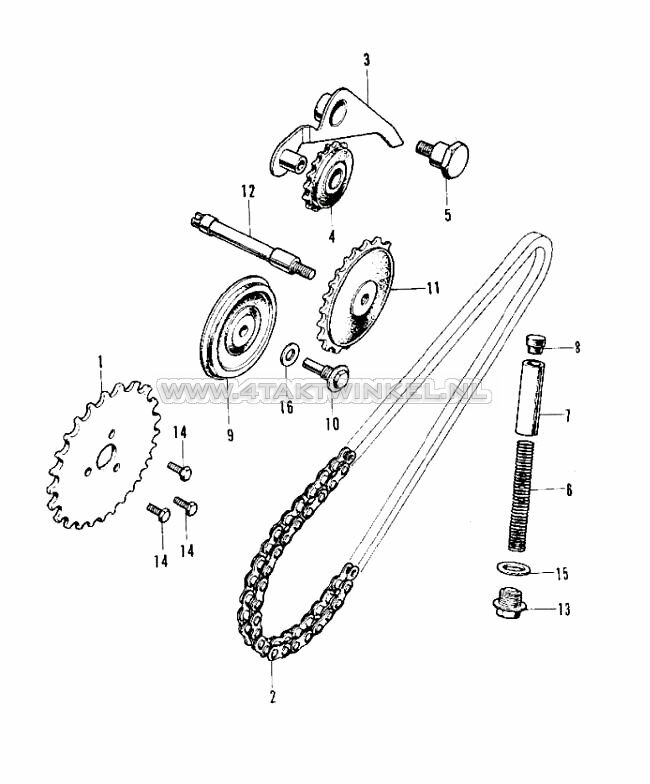 E4 - CAM CHAIN TENSIONER