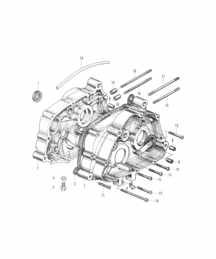 E10 - Right Crankcase - Left Crankcase