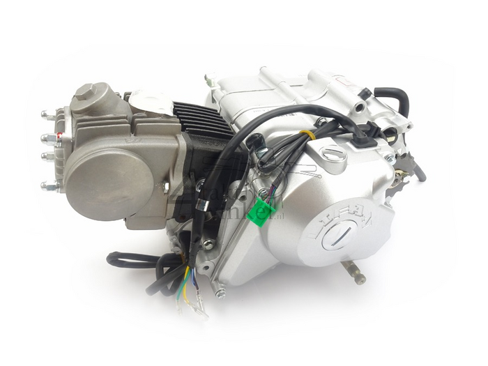 Engine, 50cc, semi-automatic, Lifan, 4-speed, starter motor