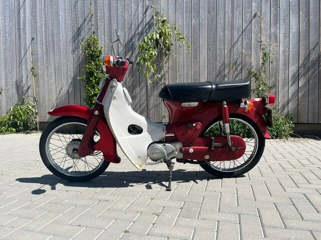 SOLD! Honda C70 OT, red, 21348 miles