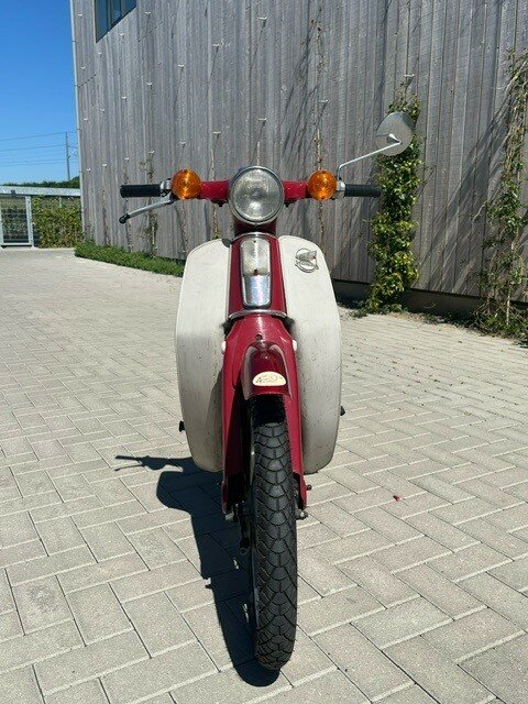 SOLD! Honda C70 OT, red, 21348 miles