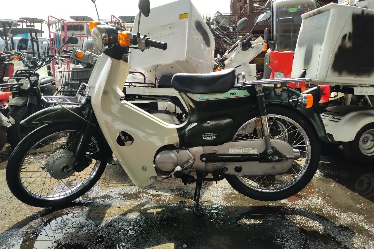 SOLD ! Honda C50 NT, Japanese, Green, 18962 km