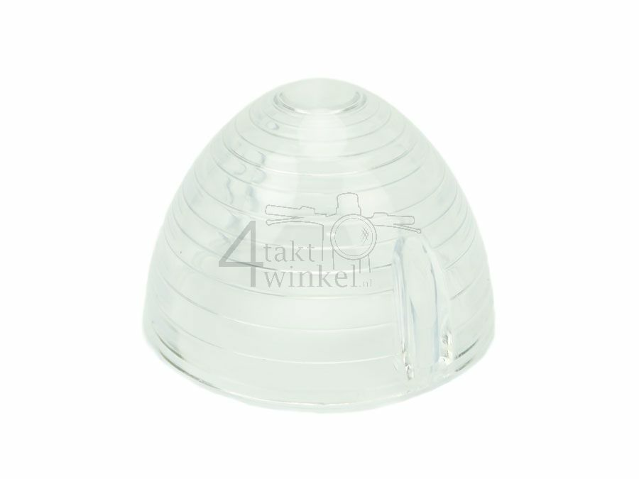 Winker lens, C50, tip, clear glass