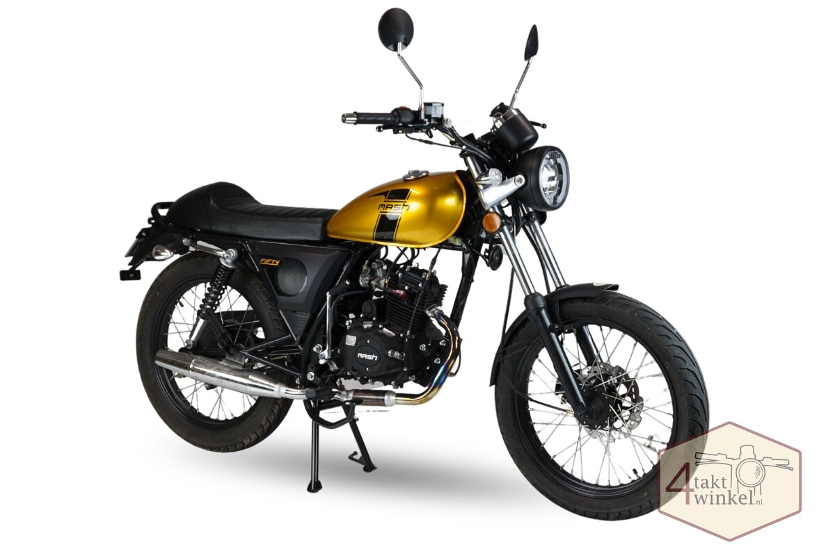 Mash Fifty, 50cc, yellow, Euro 5, 2025, 2337km