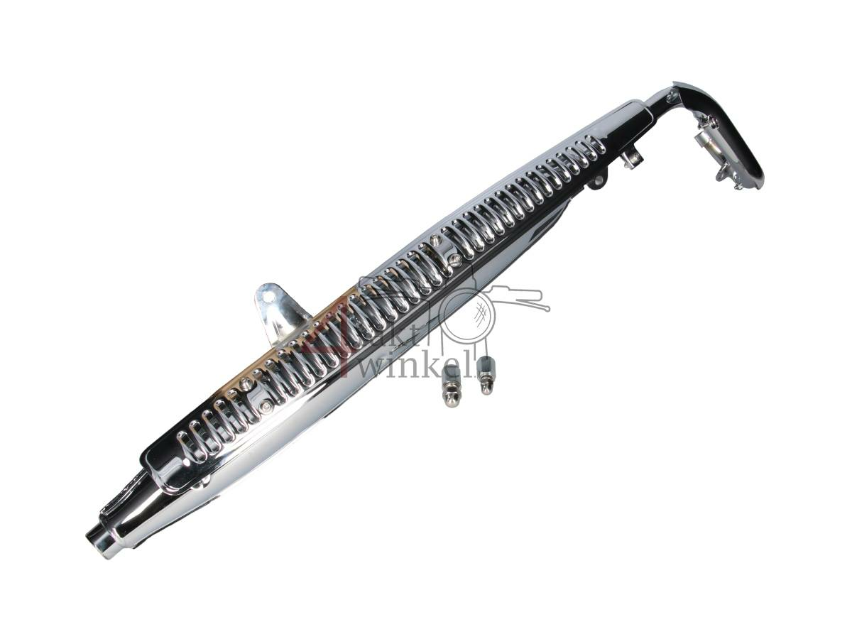 Exhaust standard, chrome, fits CT50, CT70 trial, (ST50 Dax)