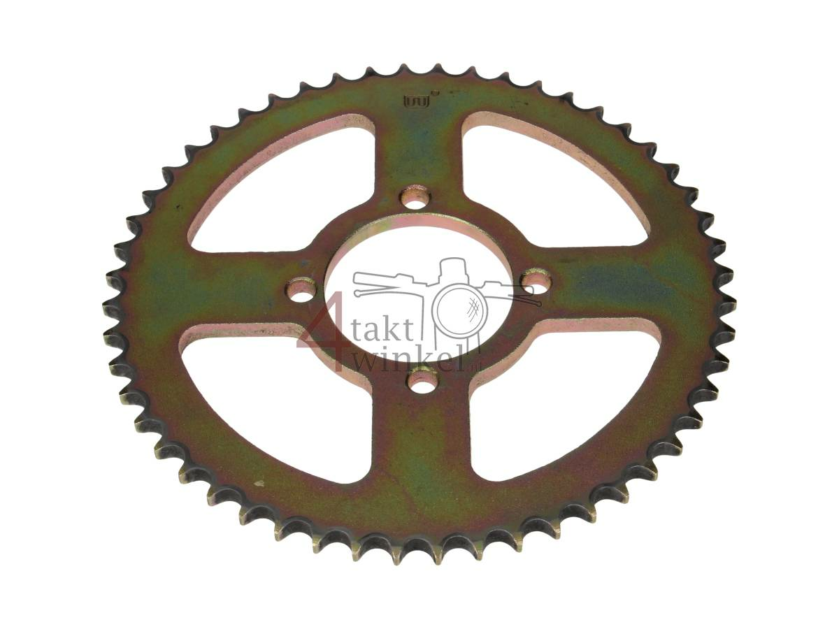 Rear sprocket Hanway RAW50, Skyteam Classic, AGM cafe racer, 52 teeth, 428, STD used product