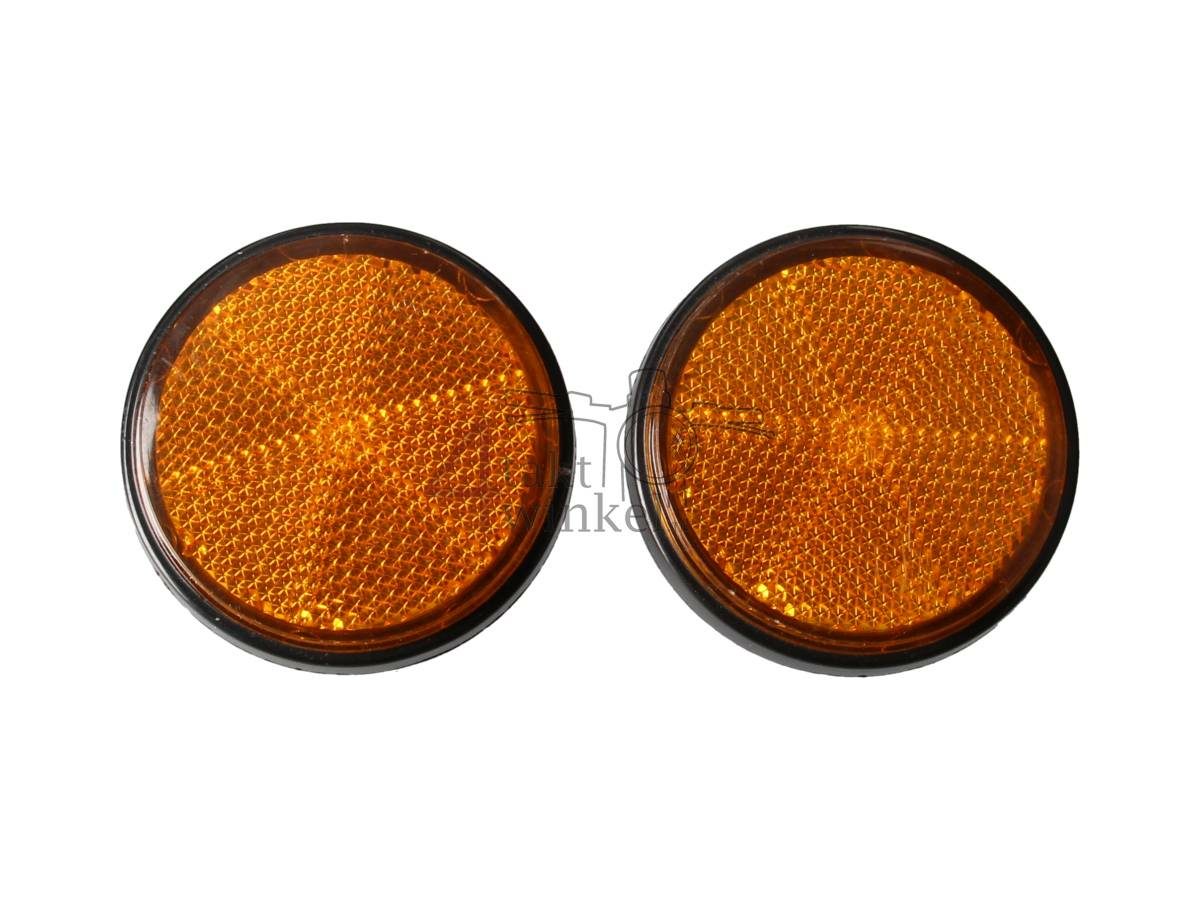 Reflector, round, orange used product
