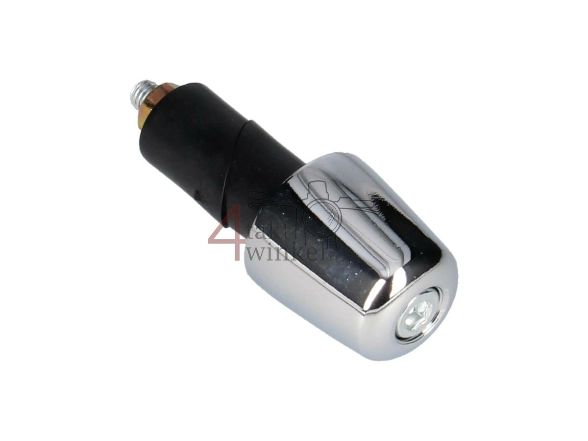 Handlebar weight / balance, universal, 22mm, chrome