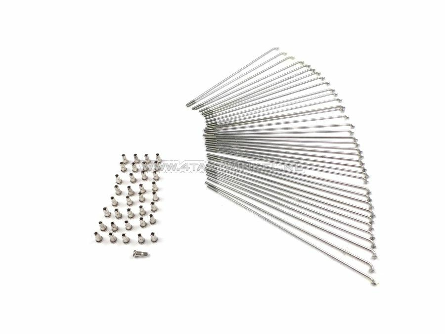Spokes set front wheel with disc brake, fits CB50, SS50 with disc brake