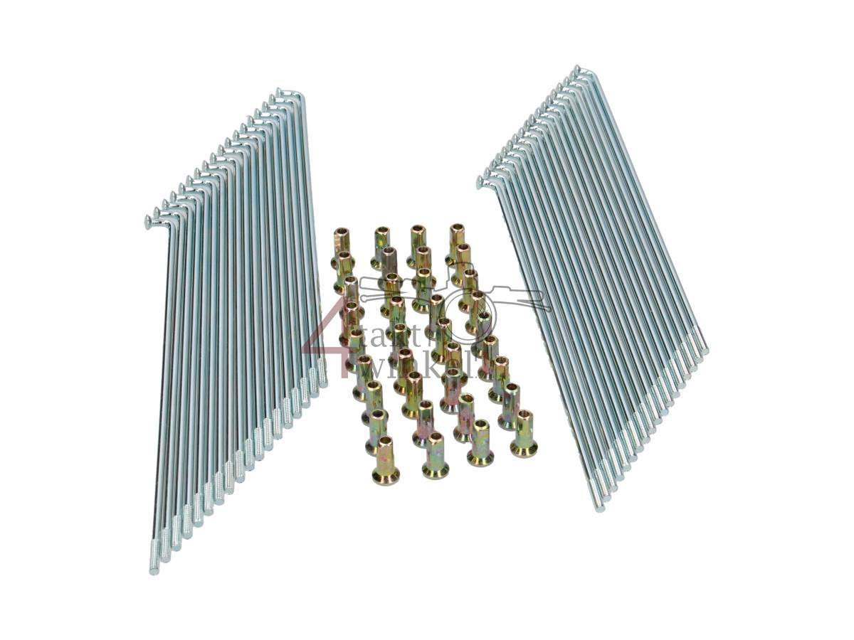 Spokes set 17" front wheel original look, fits SS50, CD50, C50