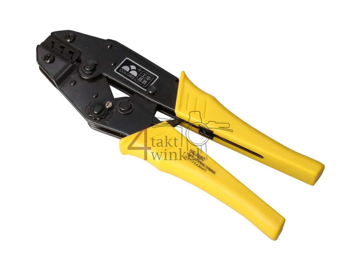 Crimping pliers, double, Connector terminal, especially for Japanese terminals, e.g. bullet