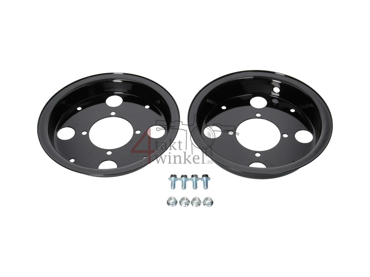 Rim Monkey 8", 4 holes, standard, 2.50, black