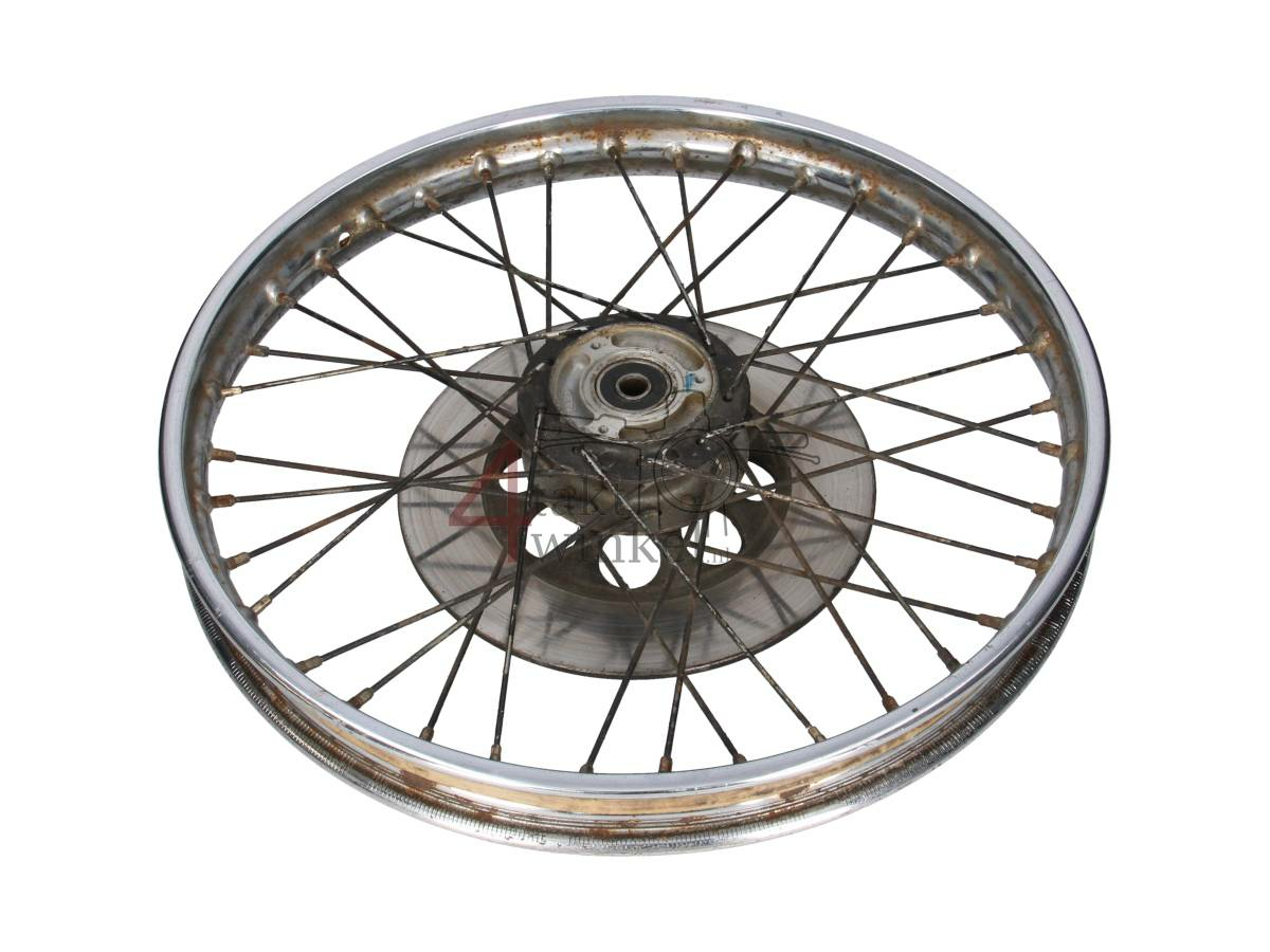 Wheel with brake disc, CB50j, original Honda, used product