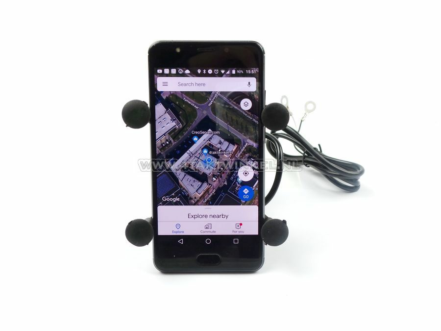 USB charger, phone holder, for 12 volt bike, type 1