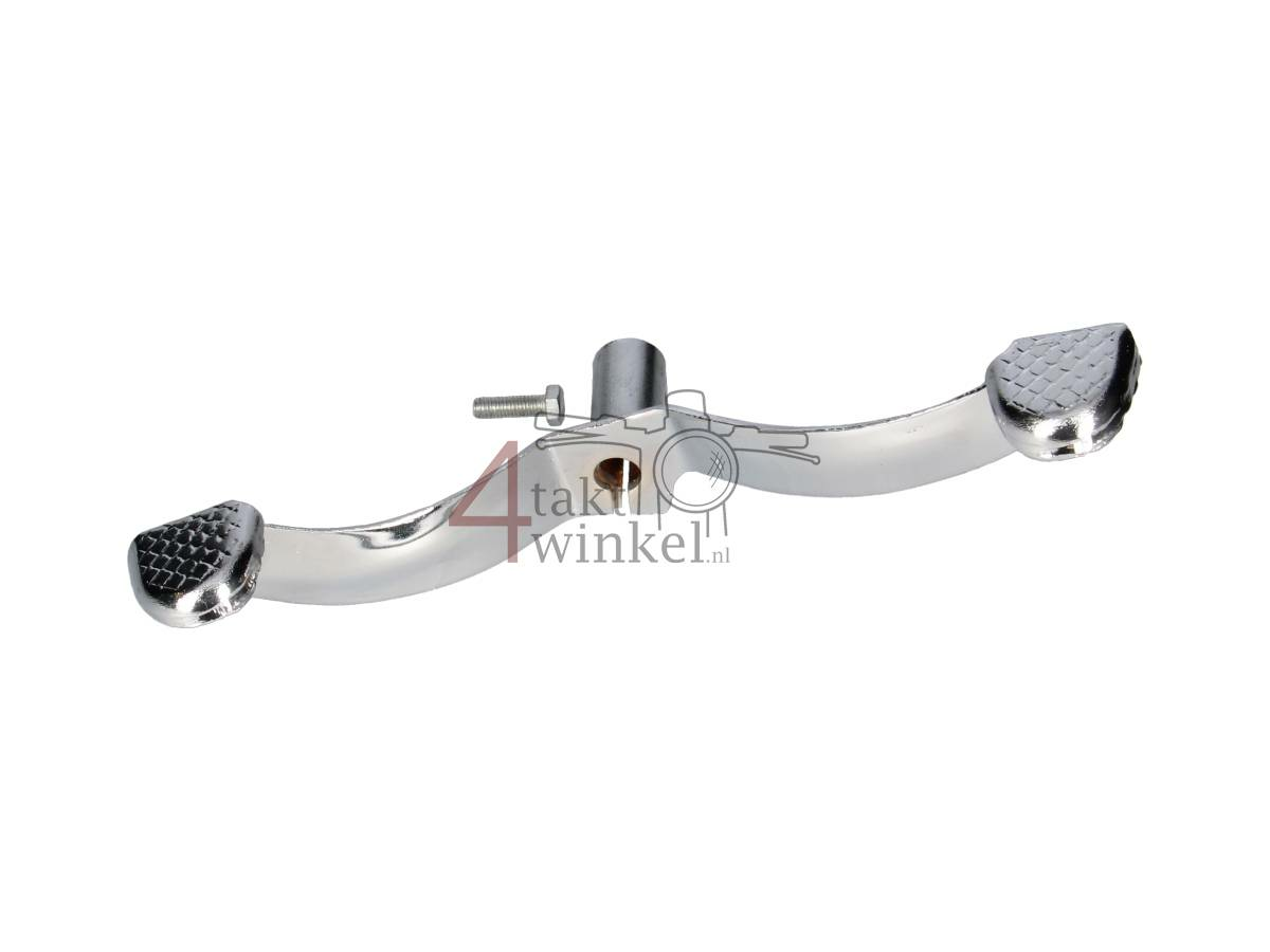 Gear pedal double chrome long attachment, A-quality 2nd chance product