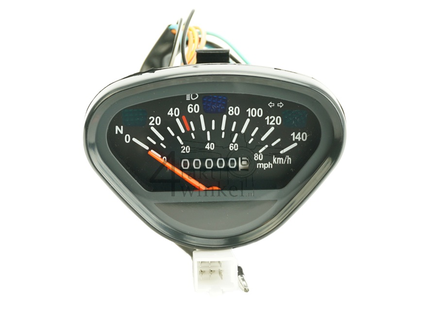 Speedometer up to 140 km/h, fits replica Dax
