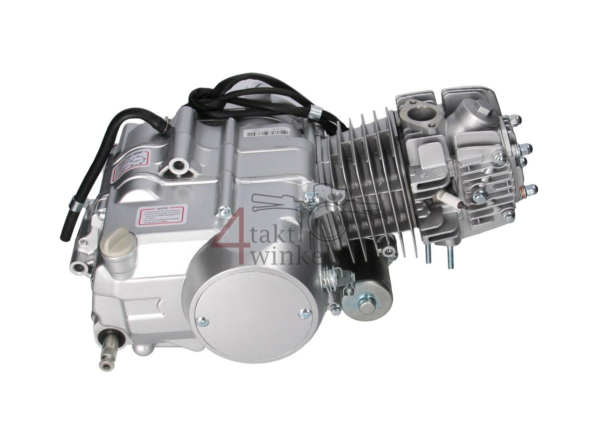 Engine, 125cc, manual clutch, Lifan, 4-speed, starter motor