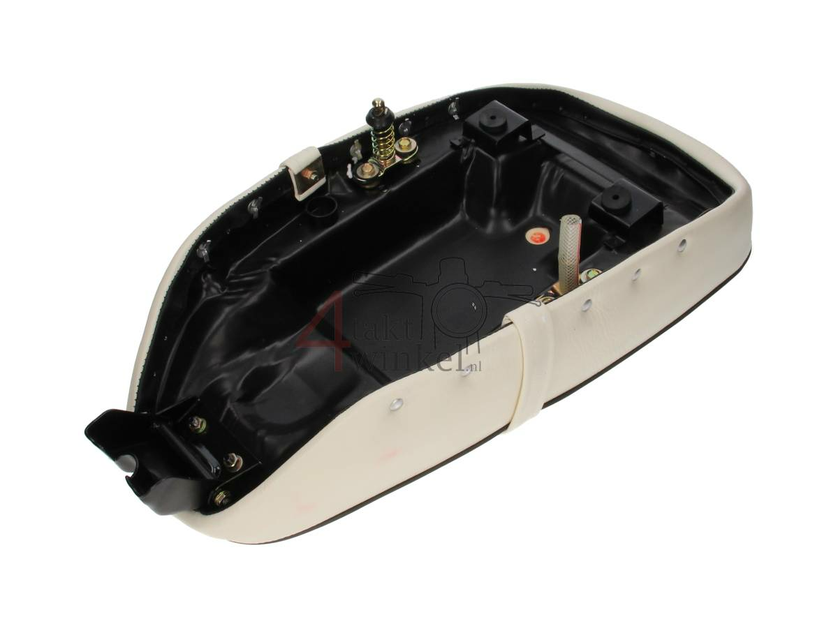 Buddy / zadel, standaard wit, past op replica Dax met 5,5L frame