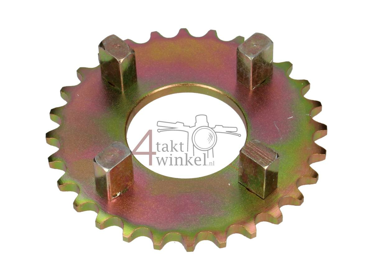 Rear sprocket 28, fits SS50, CB50, CY50, Dax, Gold