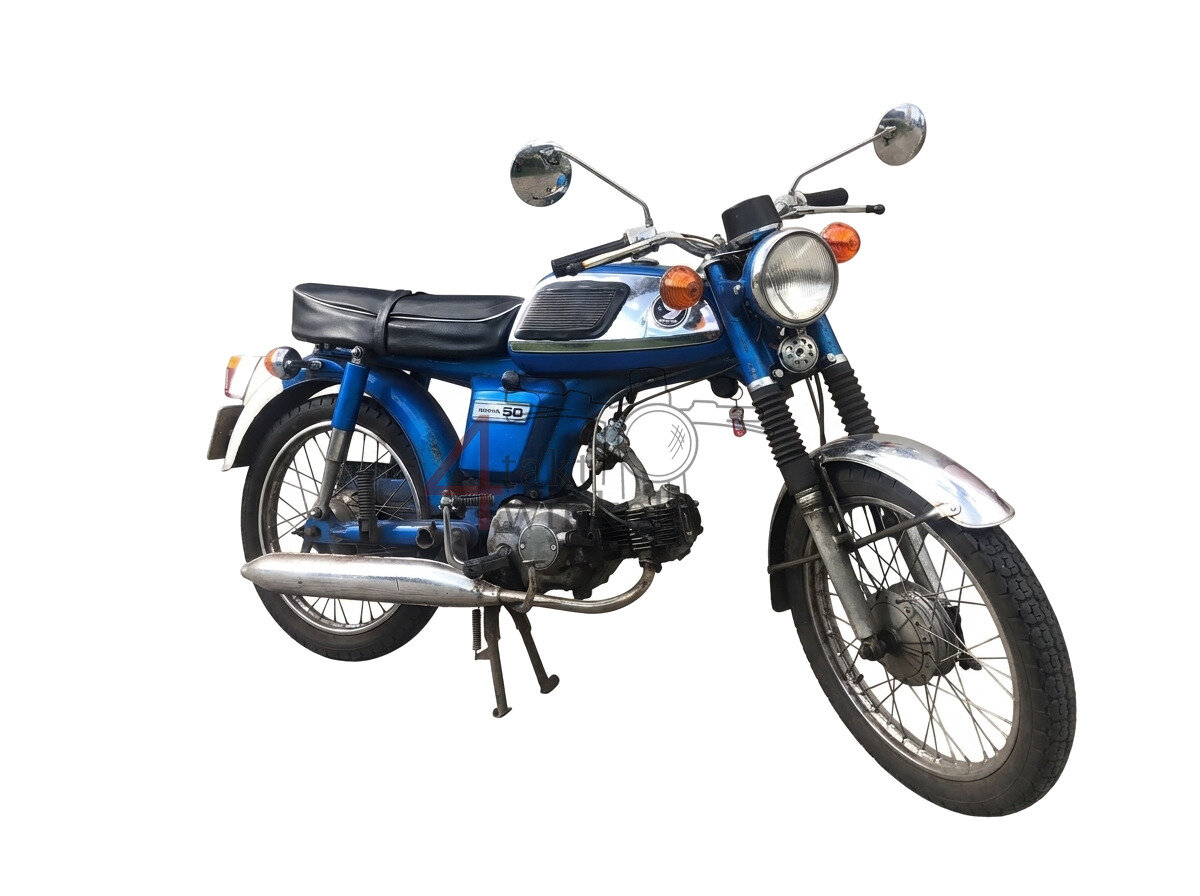 Honda CD50H, Blue, project moped