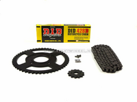 Sprockets and chain set, Mash Dirt 50, 13 - 52, 17mm shaft