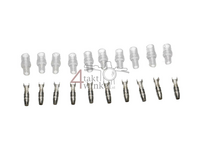 Connector Japanese bullet, 3,5mm, man + sleeve, per 10 pieces