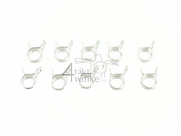 Fuel hose clamp 9.5 - 11.5mm, Per 10 pieces.