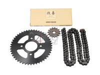 Sprockets and chain set, Mash Fifty, 15 - 48 (70cc, 85cc) 17mm shaft, A-quality