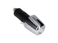 Handlebar weight / balance, universal, 22mm, chrome