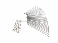 Spokes set front wheel with disc brake, fits CB50, SS50 with disc brake