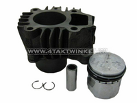 Cylinder kit, with piston, honed 50cc PC50, Novio, Amigo, NT
