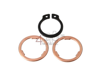 Sprocket locking clip, set, for small front sprocket