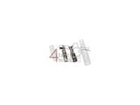 Connector set, Japanese bullet, 4mm, male & female + sleeves