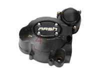 Crankcase, ignition side, black, vertical cylinder engine, Mash, used product