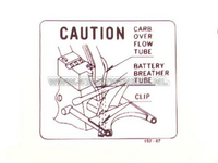 Sticker CB50 battery