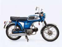 Honda CD50H, Blue, project moped