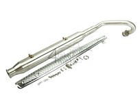 Exhaust tuning, up swept, Trumpet, Stainless Steel, Dax, 50-212 cc