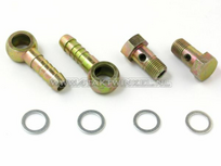 Oil cooler banjo and eyes set, per 2