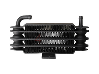 Oil cooler, 4 rows, hose connection, black
